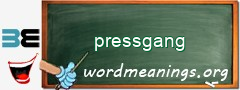 WordMeaning blackboard for pressgang
